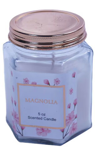 Siya 5 Oz Hex Candle Magnolia