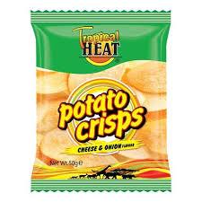 Tropical Heat Potato Crisps Cheese & Onion 100g