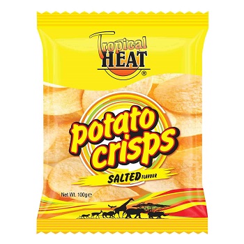 Tropical Heat Potato Crisps Salted 100g