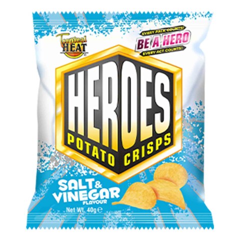 Tropical Heroes S/Vinegar Crisps 40G