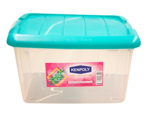Kenpoly Multi Storage Box No.3 18L Green