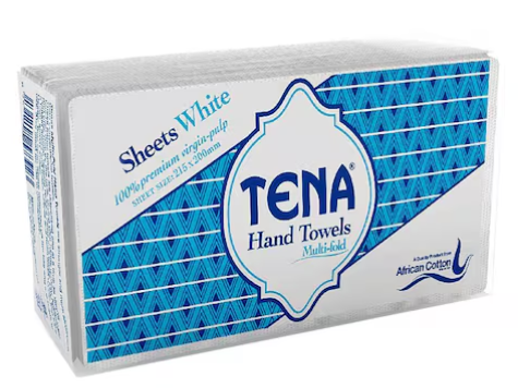 Tena Multi-Fold Hand Towels 215x200mm 240 Piece